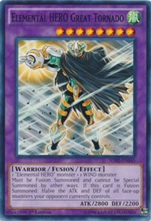Elemental HERO Great Tornado (SDHS-EN045) - Structure Deck: HERO Strike Unlimited