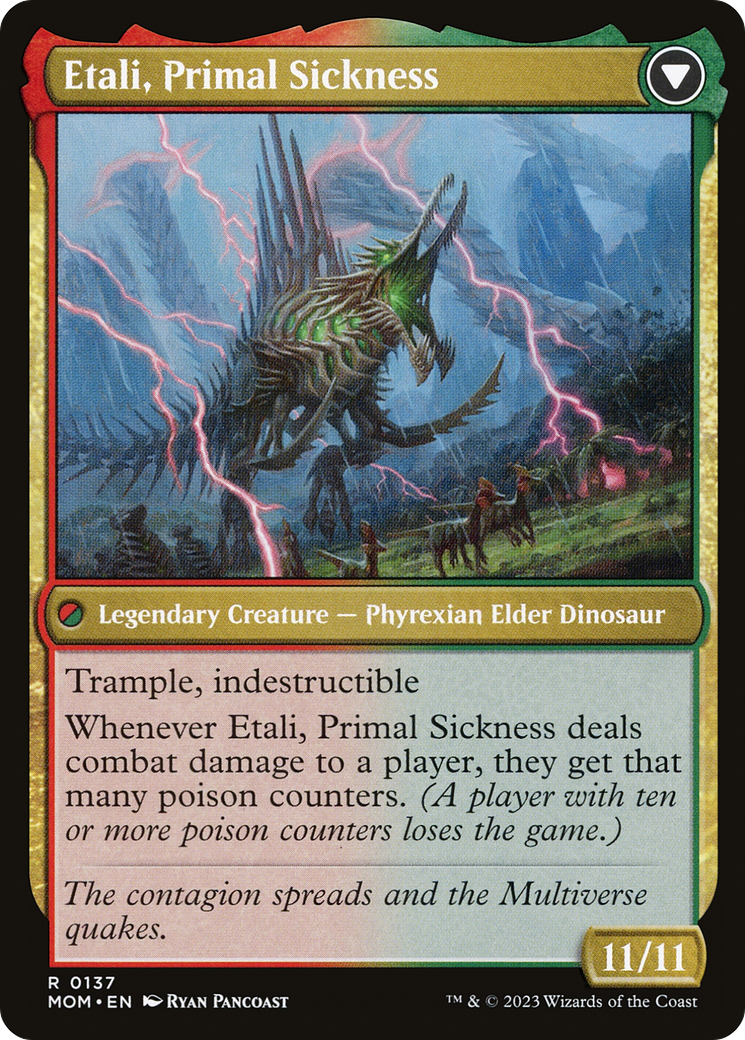 Etali, Primal Conqueror // Etali, Primal Sickness (MOM-137) - March of the Machine