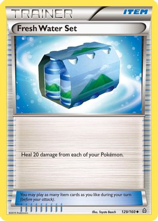 Fresh Water Set 129  - Reverse Holofoil XY  Primal Clash - Uncommon