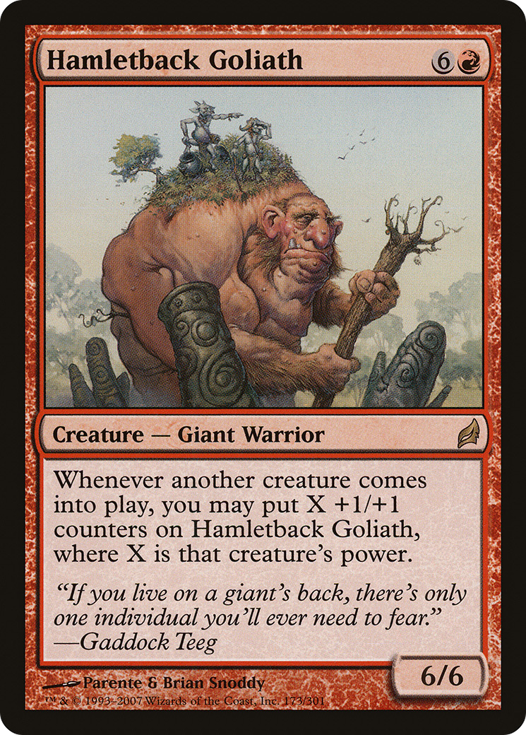 Hamletback Goliath (LRW-173) - Lorwyn Foil