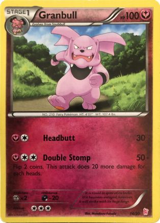 Granbull (#14) 014  XY Trainer Kit Sylveon & Noivern - Common