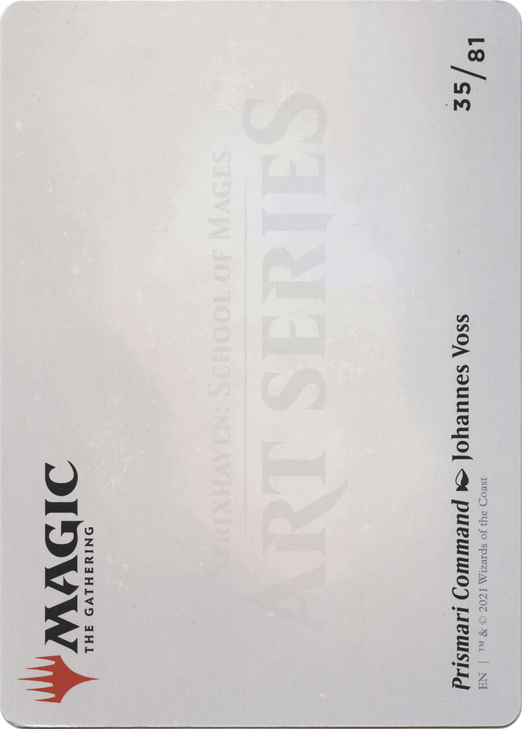Prismari Command // Prismari Command (ASTX-035) - Strixhaven Art Series (Borderless) Foil