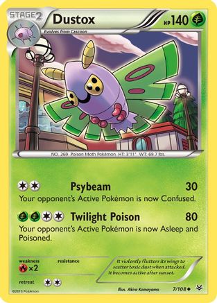 Dustox (7) 007/108  XY  Roaring Skies - Uncommon