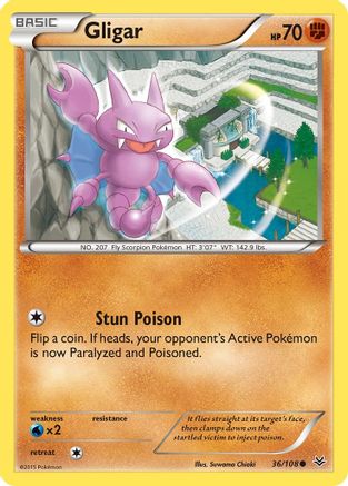 Gligar 036/108  XY  Roaring Skies - Common