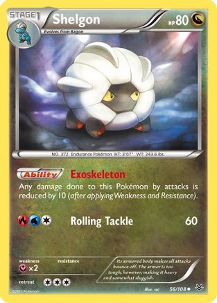 Shelgon 056/108  XY  Roaring Skies - Uncommon