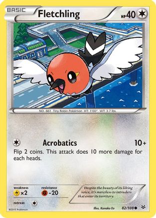Fletchling 082/108  XY  Roaring Skies - Common