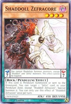 Shaddoll Zefracore (CROS-EN023) - Crossed Souls 1st Edition