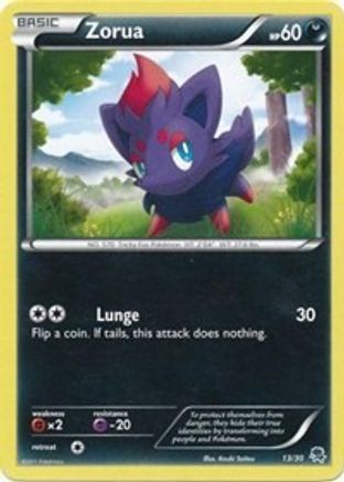 Zorua (#13) 013  BW Trainer Kit Excadrill & Zoroark - Common