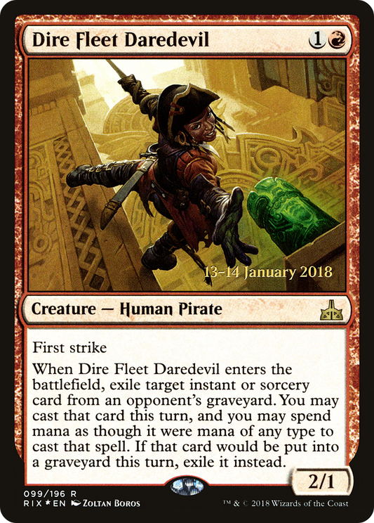 Dire Fleet Daredevil (PRE-99S) - Rivals of Ixalan Promos Foil