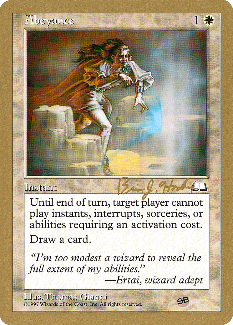 Abeyance (WCD-BH1SB) - World Championship Decks 1998