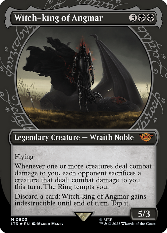 Witch-king of Angmar (LTR-803) - The Lord of the Rings: Tales of Middle-earth: (Showcase) (Borderless) Foil