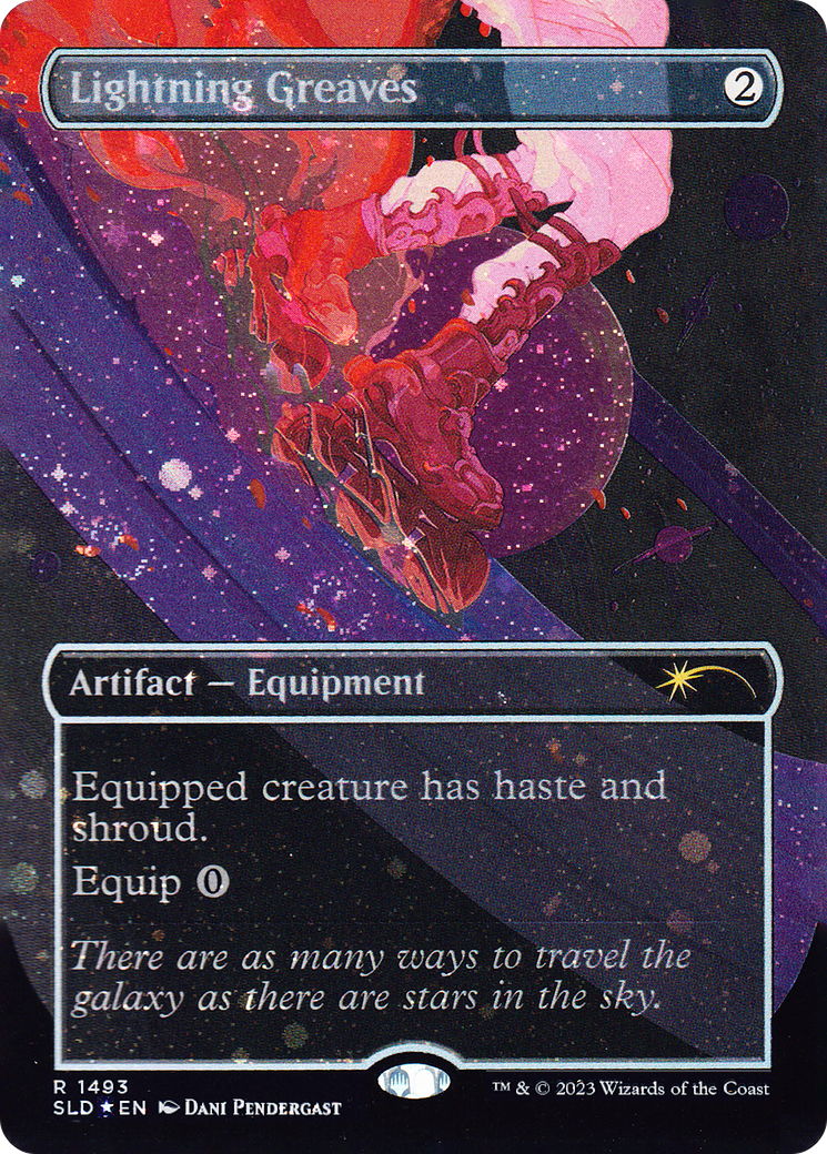 Lightning Greaves (SLD-1493★) - Secret Lair Drop (Borderless) Foil