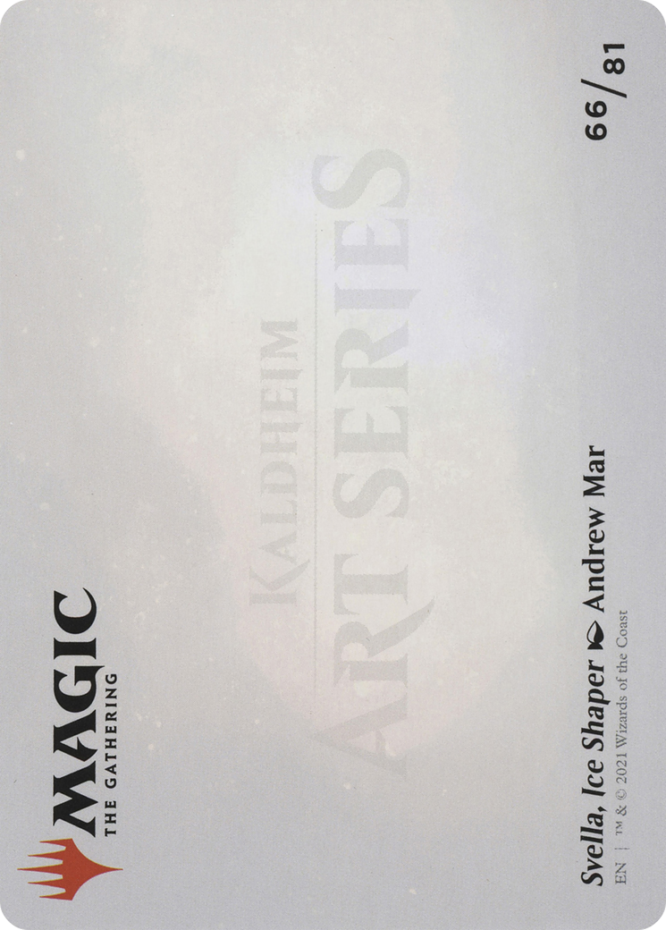 Svella, Ice Shaper // Svella, Ice Shaper (AKHM-066) - Kaldheim Art Series (Borderless) Foil