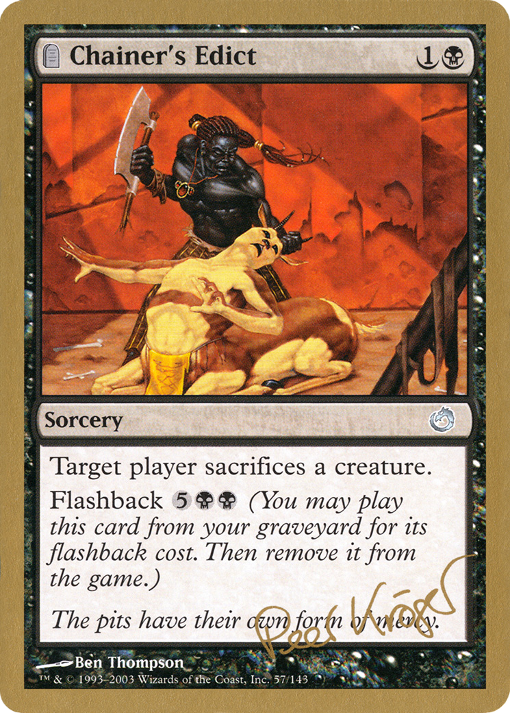 Chainer's Edict (WCD-PK57) - World Championship Decks 2003: (tombstone)