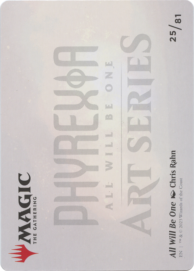 All Will Be One // All Will Be One (AONE-025) - Phyrexia: All Will Be One Art Series (Borderless) Foil