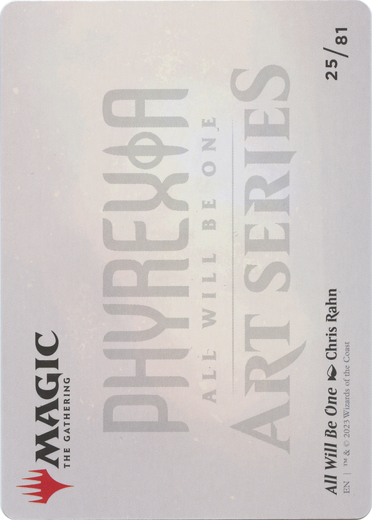 All Will Be One // All Will Be One (AONE-025) - Phyrexia: All Will Be One Art Series (Borderless) Foil
