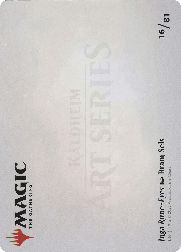 Inga Rune-Eyes // Inga Rune-Eyes (AKHM-016) - Kaldheim Art Series (Borderless)