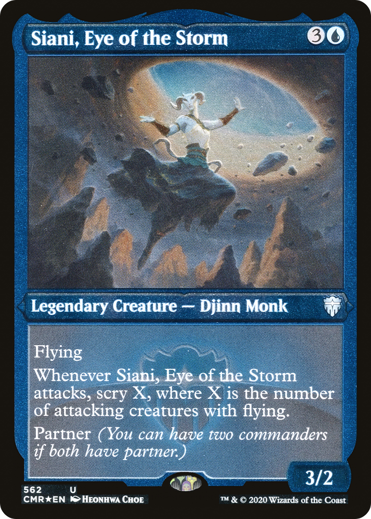 Siani, Eye of the Storm (CMR-562) - Commander Legends Etched Foil
