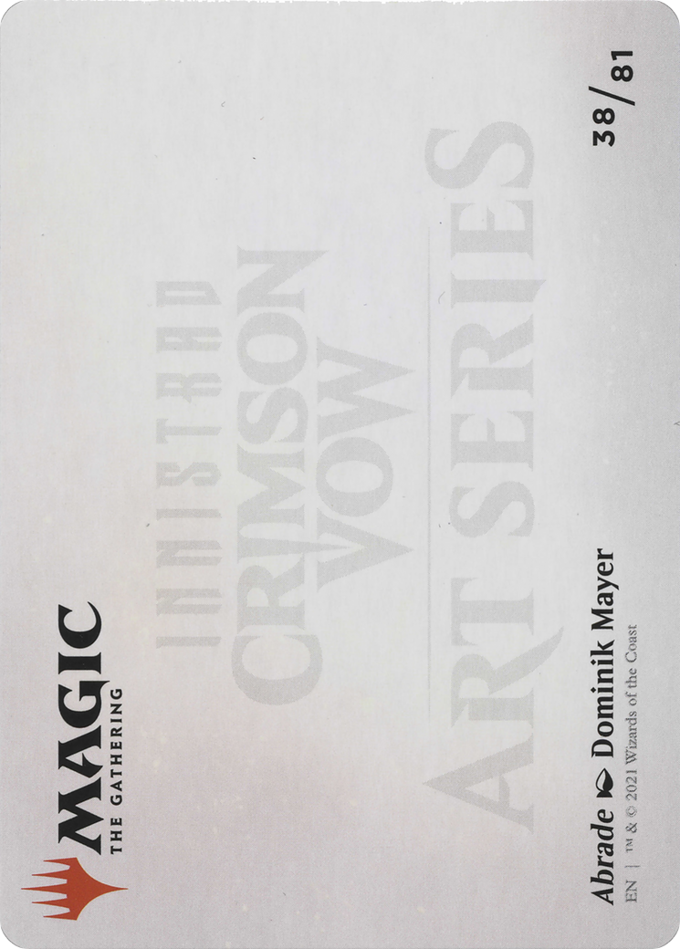 Abrade // Abrade (AVOW-038) - Crimson Vow Art Series (Borderless) Foil