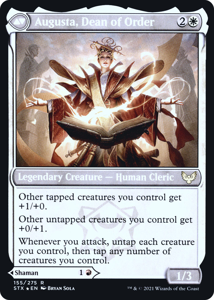 Plargg, Dean of Chaos // Augusta, Dean of Order (PRE-155S) - Strixhaven: School of Mages Promos Foil