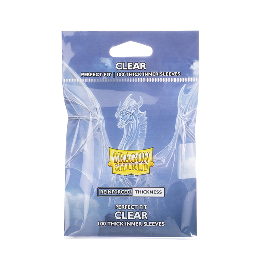 DRAGON SHIELD SLEEVES PERFECT FIT THICK INNER CLEAR 100CT