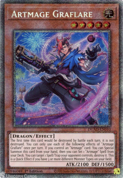 Artmage Graflare (Starlight Rare) (DUAD-EN010) - Duelist's Advance 1st Edition