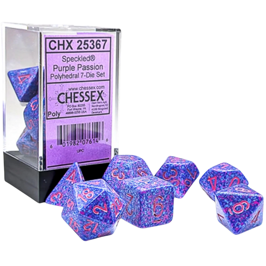 Chessex - 7PC - Speckled - Purple Passion