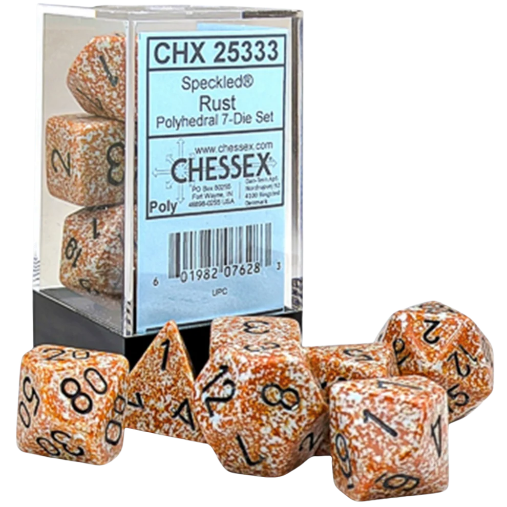 Chessex - 7PC - Speckled - Rust