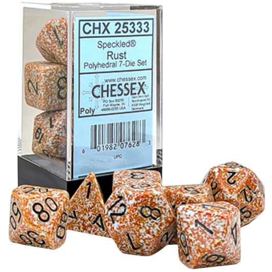 Chessex - 7PC - Speckled - Rust