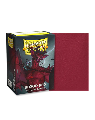 DRAGON SHIELD SLEEVES MATTE BLOOD RED 100CT