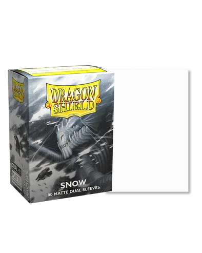 DRAGON SHIELD SLEEVES DUAL MATTE SNOW 100CT