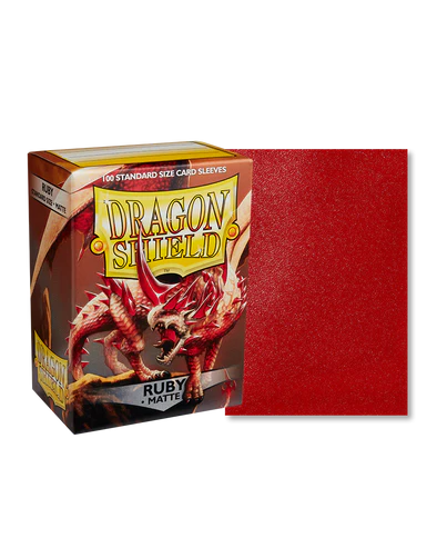 DRAGON SHIELD SLEEVES MATTE RUBY 100CT