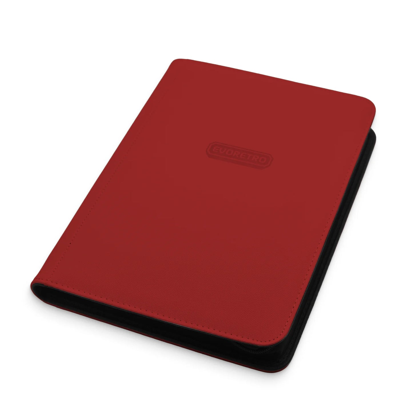 EVORETRO 9-Pocket Zip-Up Trading Card Zipper Binder for 360 cards - Red