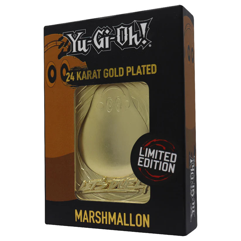 Yu-Gi-Oh! LIMITED EDITION 24 KARAT GOLD PLATED MARSHMALLON METAL CARD