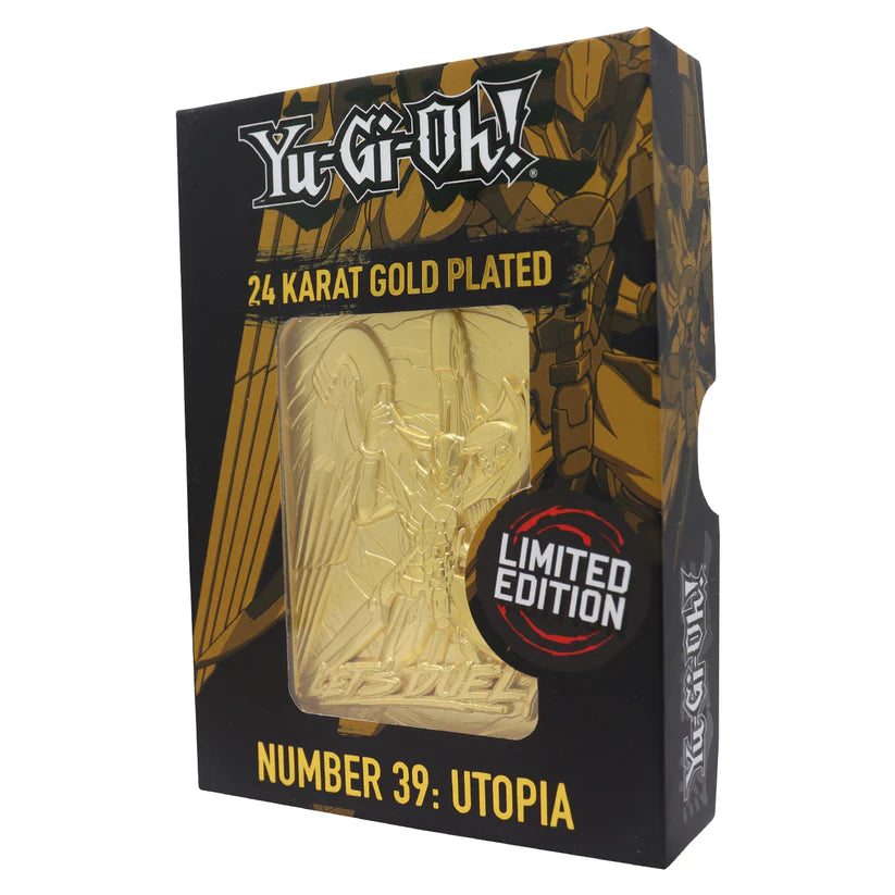 Yu-Gi-Oh! LIMITED EDITION 24 KARAT GOLD PLATED NUMBER 39: UTOPIA METAL CARD