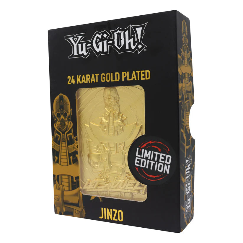 Yu-Gi-Oh! LIMITED EDITION 24 KARAT GOLD PLATED JINZO METAL CARD