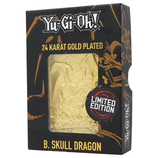 Yu-Gi-Oh! LIMITED EDITION 24 KARAT GOLD PLATED B. SKULL DRAGON METAL CARD
