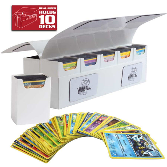 DECK BOX MONSTER MAGNETIC DECA MATTE WHITE
