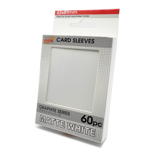 MST Sleeves Matte White – YGO Size – Graphite Series