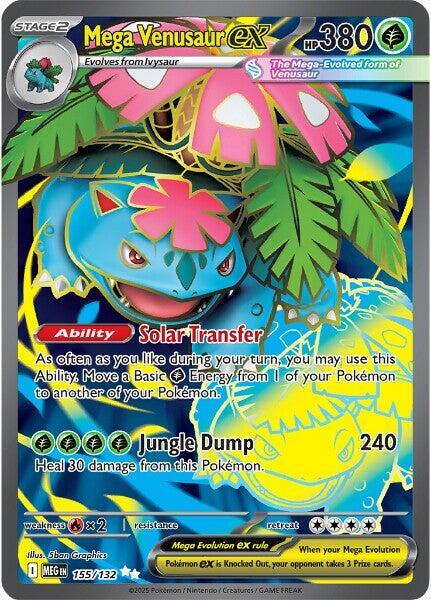 Mega Venusaur ex 155/132  - Holofoil ME01 Mega Evolution - Ultra Rare