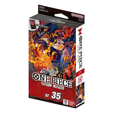 ONE PIECE CG ST35 STARTER DECK (RED/BLACK Sabo)