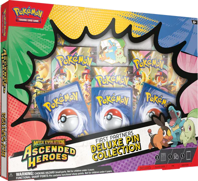 POKEMON ME2.5 ASCENDED HEROES FIRST PARTNERS DELUXE PIN COLLECTION
