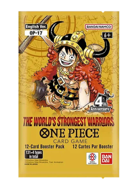 ONE PIECE CG OP-17 THE WORLDS STRONGEST WARRIORS BOOSTER PACK