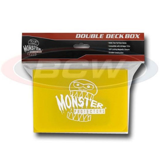 DECK BOX DOUBLE MONSTER YELLOW MATTE
