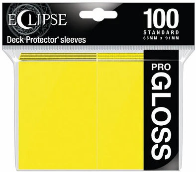 UP D-PRO ECLIPSE YELLOW GLOSS SLEEVES 100CT