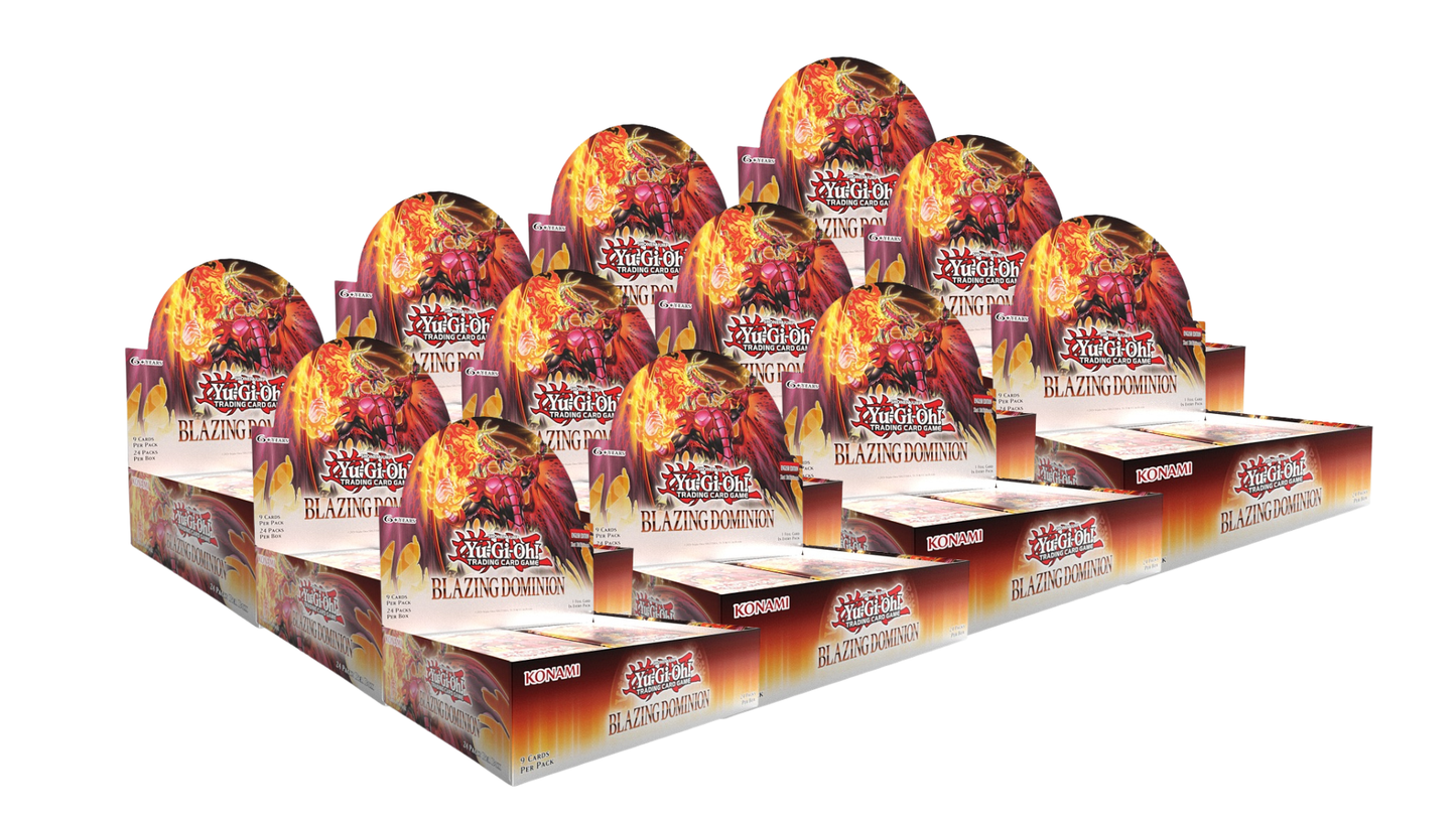 YGO BLAZING DOMINION BOOSTER BOX - CASE OF 12 - PRE-ORDER