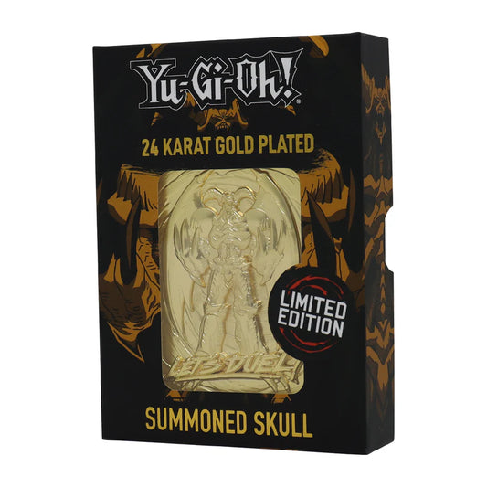 Yu-Gi-Oh! LIMITED EDITION 24 KARAT GOLD PLATED SUMMONED SKULL METAL CARD
