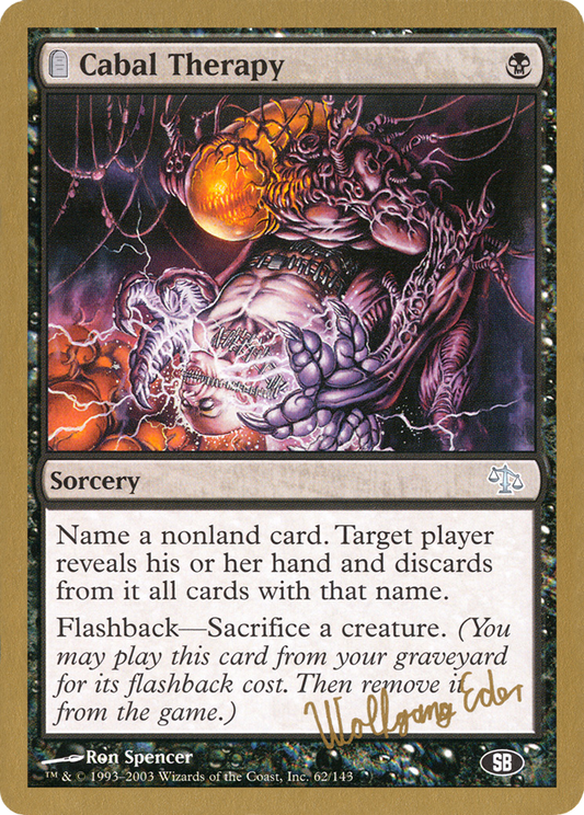 Cabal Therapy (WCD-WE62SB) - World Championship Decks 2003: (tombstone)