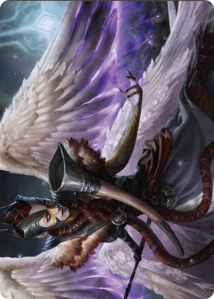 Firja, Judge of Valor // Firja, Judge of Valor (AKHM-056) - Kaldheim Art Series (Borderless)