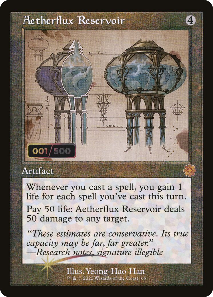 Aetherflux Reservoir (BRR-65Z) - The Brothers' War Retro Artifacts Foil